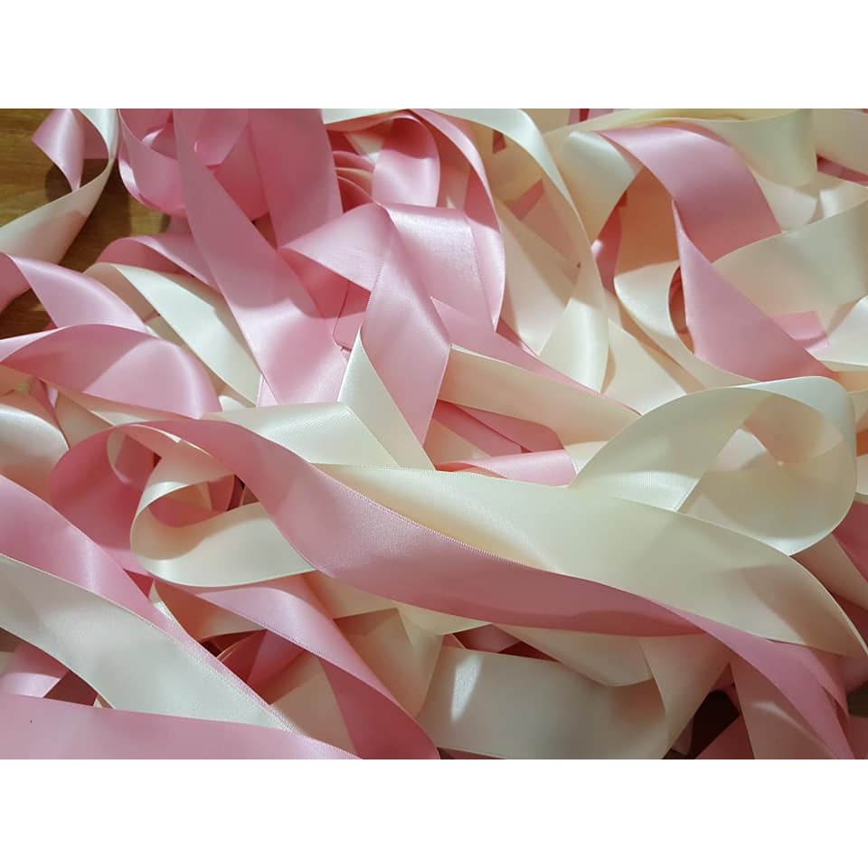 COMBO RUY BĂNG 2 MẶT - 15 màu mỗi màu 5m