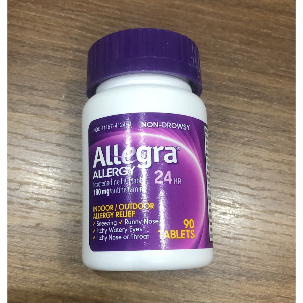 [DATE 4/2023] Allegra 24 Hour Allergy 180mg Tablets 90 VIÊN