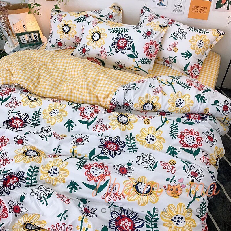 [HÀNG NHẬP KHẨU - NỆM CAO DƯỚI 23CM] Bộ Chăn Ga Gối Cotton Poly Cao Cấp HOT TREND 2020 (chat chon mẫu) | BigBuy360 - bigbuy360.vn