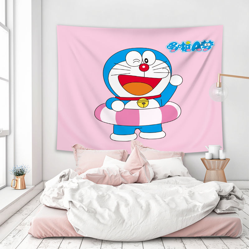 Thảm treo tường họa tiết Doraemon dễ thương trang trí phòng ngủ