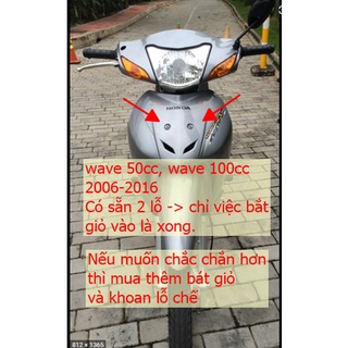 Giỏ, Rổ trước xe Wave a 50cc, 100, 110 đời 2000 - 2021