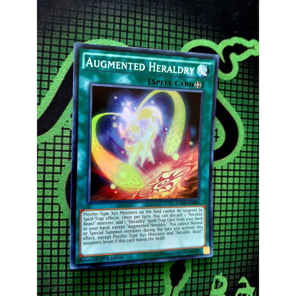 Thẻ Bài Mint90 Yugioh Spell Augmented Heraldry - WSUP-EN005 - Super