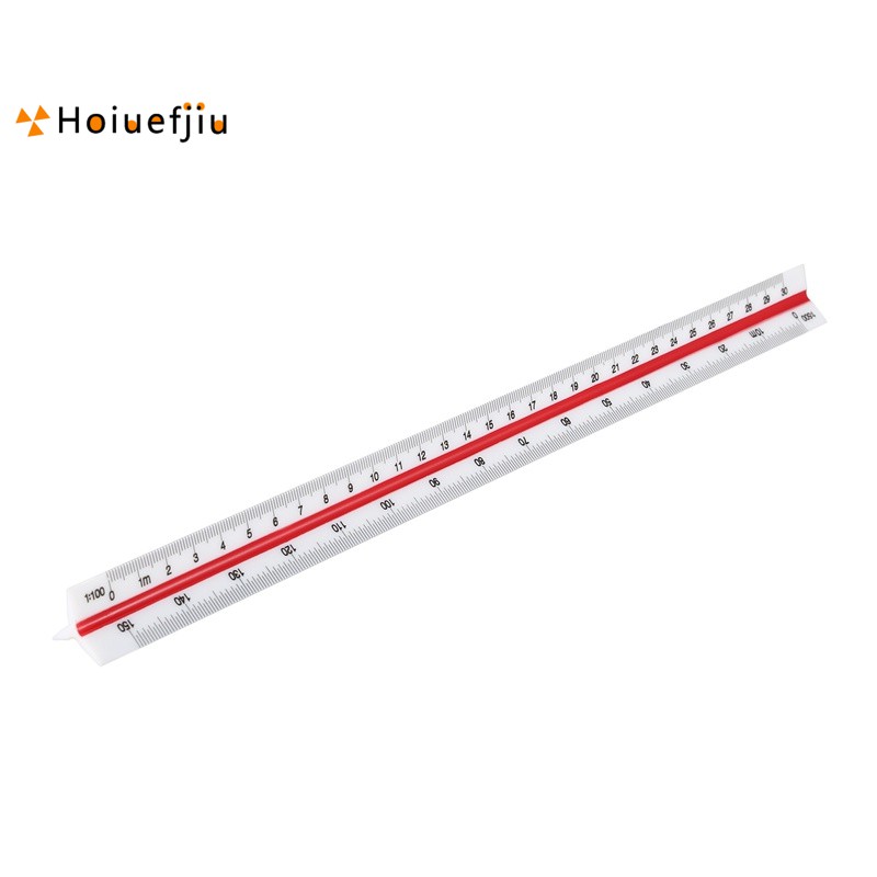 Thước đo hình tam giác bằng nhựa tỉ lệ 1:100 1:200 1:250 1:300 1:400 1:500