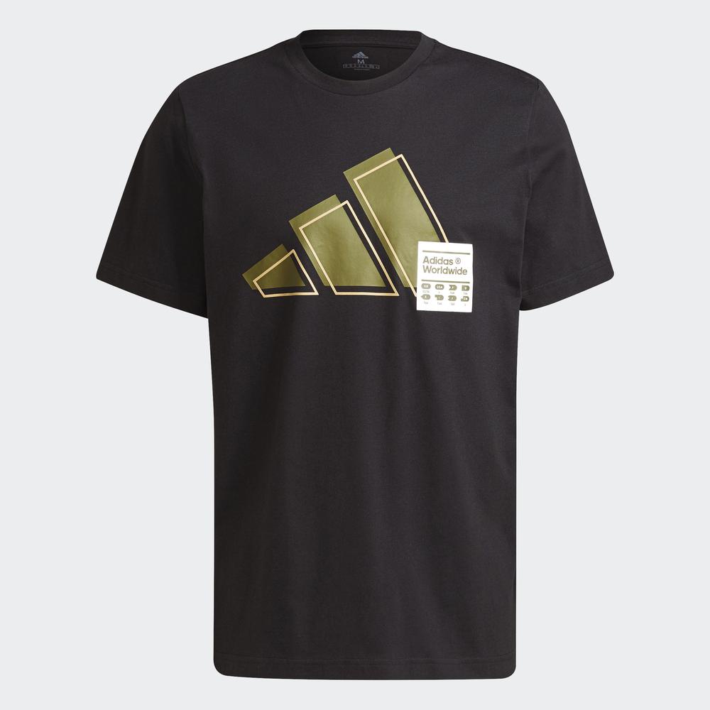 [Mã WABRADI07 - 150K - ĐH từ 1Tr]Áo Tee adidas Nam Short Sleeve Graphic Tee Màu đen GU3643