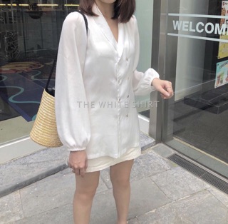ÁO VEST DÁNG DÀI TAY PHỒNG