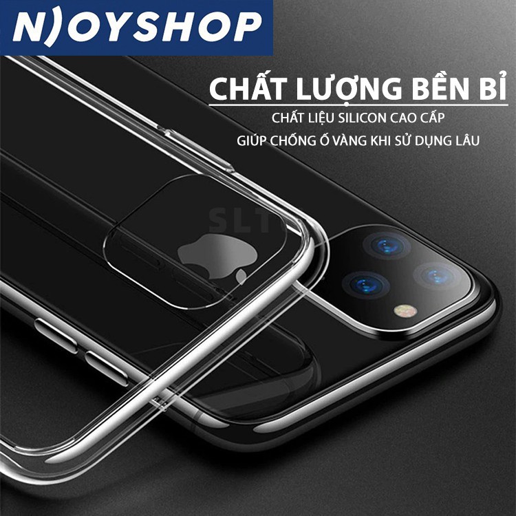 Ốp Lưng Trong Suốt Crystal Chống Ố Vàng Chất Liệu Cao Su Dẻo Cho iPhone 13 Pro Max 12 Pro Max 11 Pro Max Njoyshop