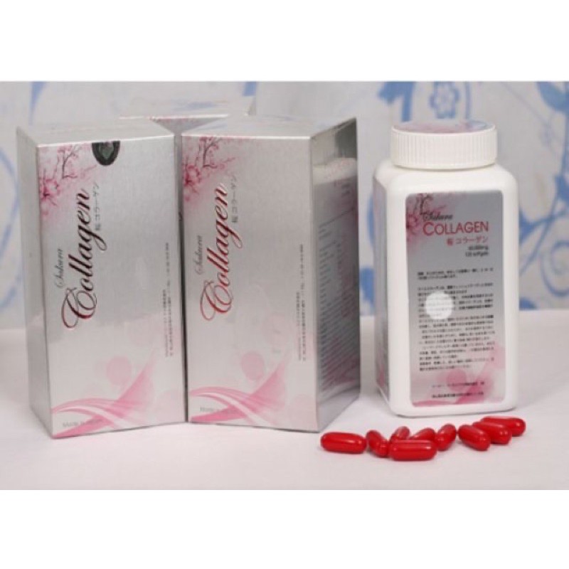 Viên Uống đẹp da collagen sakura