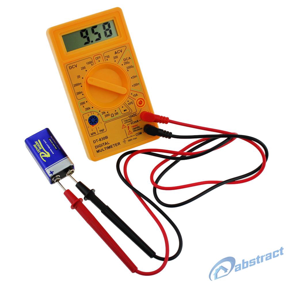 AB DT-830B LCD Digital Multimeter AC/DC 750/1000V Amp Volt Ohm Tester Meter