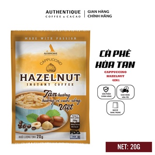 Cà phê hòa tan vị hazelnut 20g - cappuccino hazelnut authentique coffee - ảnh sản phẩm 2