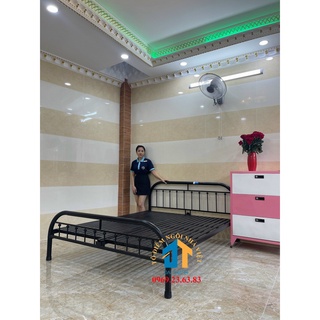Giường sắt 1m8 trân châu cao cấp