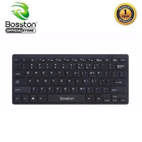 Bàn Phím Máy Tính KEYBOARD BOSSTON MINI 868 USB Khắc Laser Chống Mờ Chính Hãng BH 12T (MSP KB70)