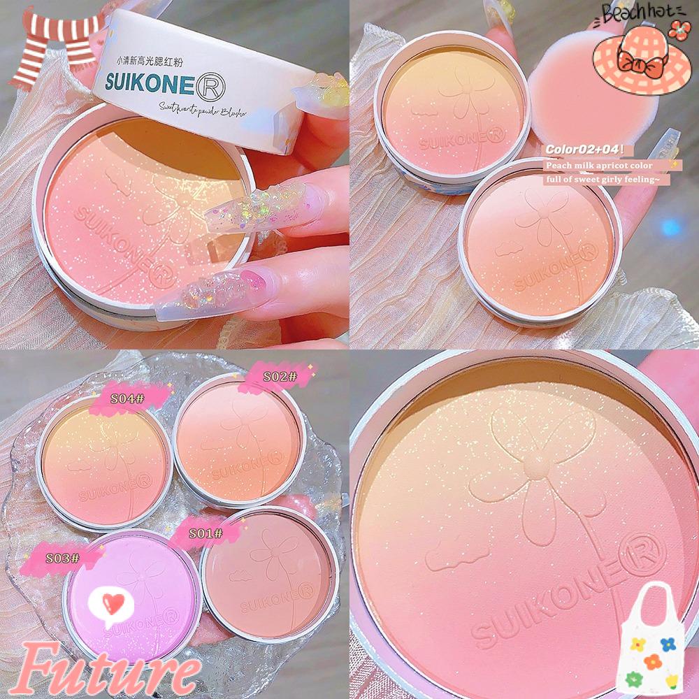 Bảng Phấn Má Hồng Bắt Sáng Màu Ánh Ngọc Trang Điểm Mặt Đa Năng