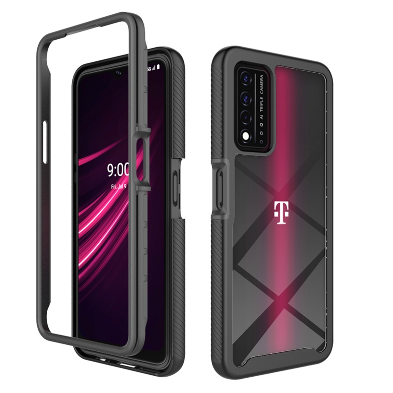 Ốp Điện Thoại Trong Suốt Chống Sốc Bảo Vệ 360 Độ 2 Trong 1 Cho T-Mobile Revvl V + 5G / Revvl 5G 4 4 + Armor