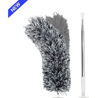 Chổi quét bụi bằng sợi vải siêu nhỏ đầu cong mới dài 254cm