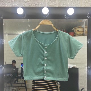 ÁO CROPTOP BODY CÓ KÈM NÚT (Luu ý form nhỏ người to người mâp mặc ko được ạ)
