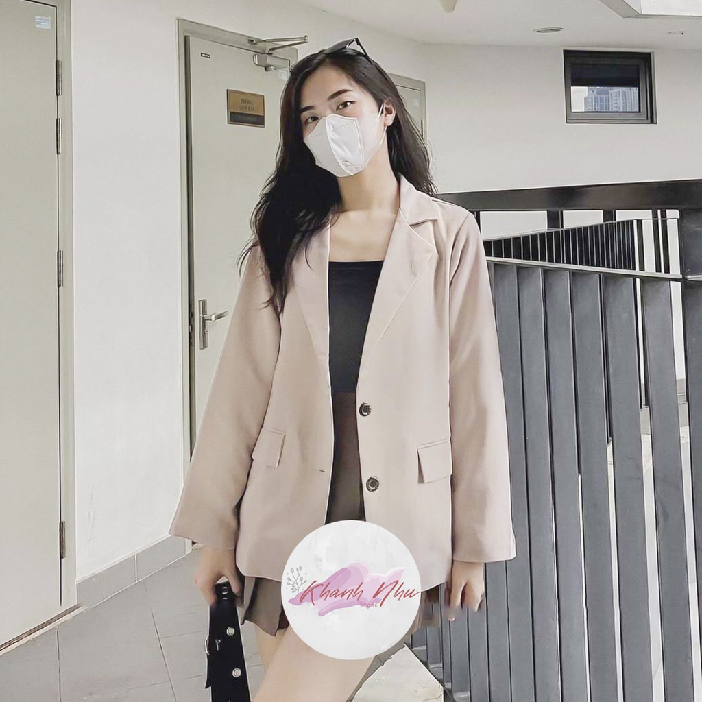 Áo khoác Blazer nữ - Áo Vest chất kaki 2 lớp- Áo khoác ngoài phong cách Hàn Quốc - Hàng mới về