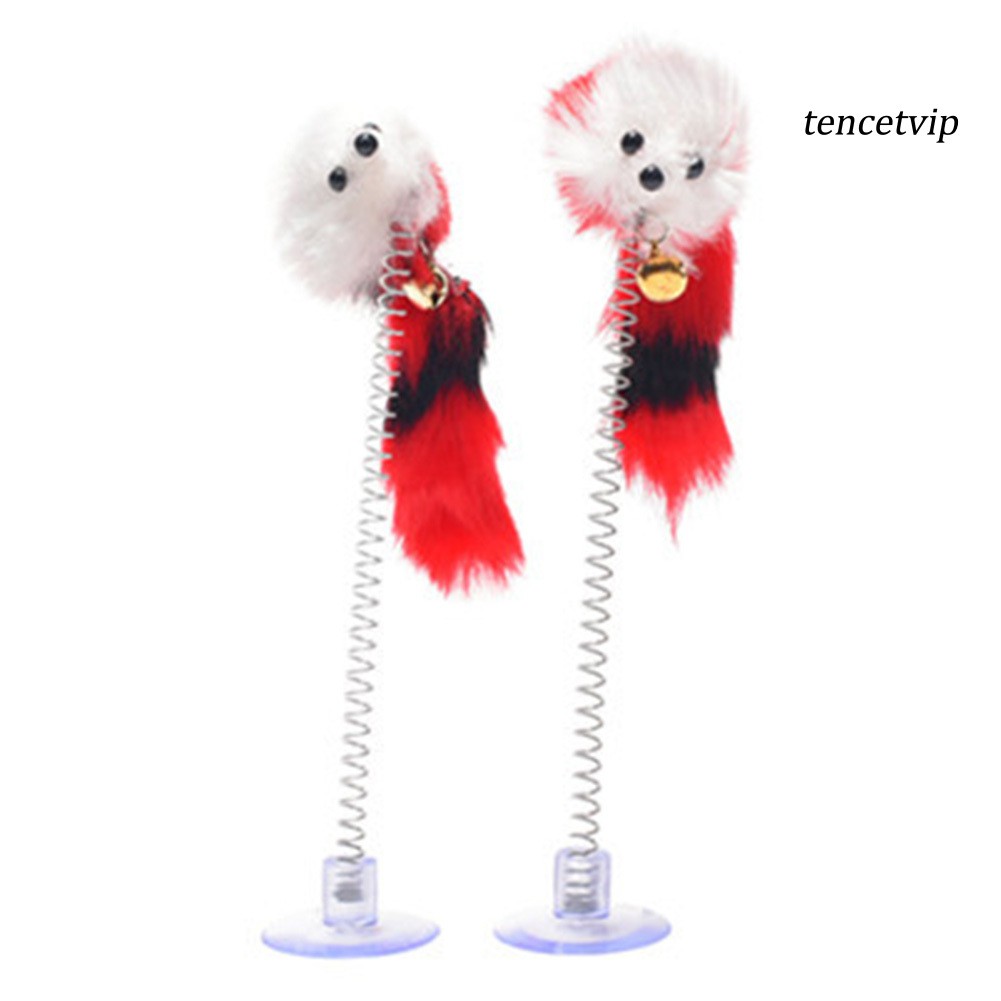 Set đồ chơi lò xo hình chuột bằng lông vũ vui nhộn cho mèo cưng