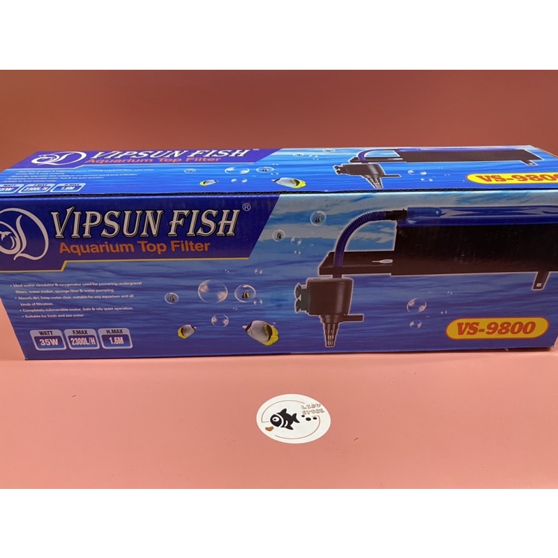 Bộ máy bơm + hộp lọc nước VIPSUN VS-9800 cho hồ cá cảnh - Bơm chìm lọc nước VS 9800