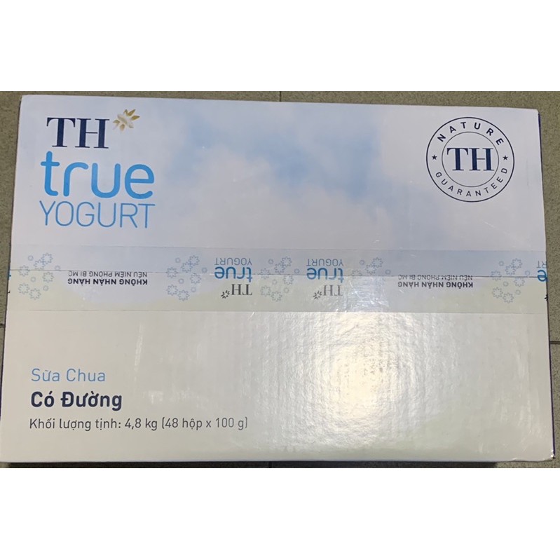 Thùng 12 Lóc Sữa Chua TH TrueMilk Có Đường/ Không Đường/ Ít Đường - 12 lóc x 400gr