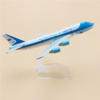 Mô Hình Máy Bay Sắt 16cm Kèm Đế Mica - Air Force One - 8999