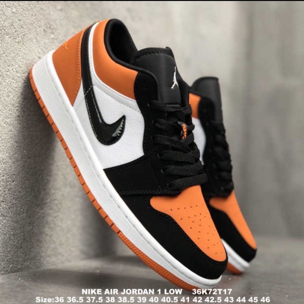 Giày sneaker JORDAN 1 CAM THẤP CỔ hot trend nam nữ, Giày thể thao JD1 cam thấp dùng đi học,tập gym,chạy bộ