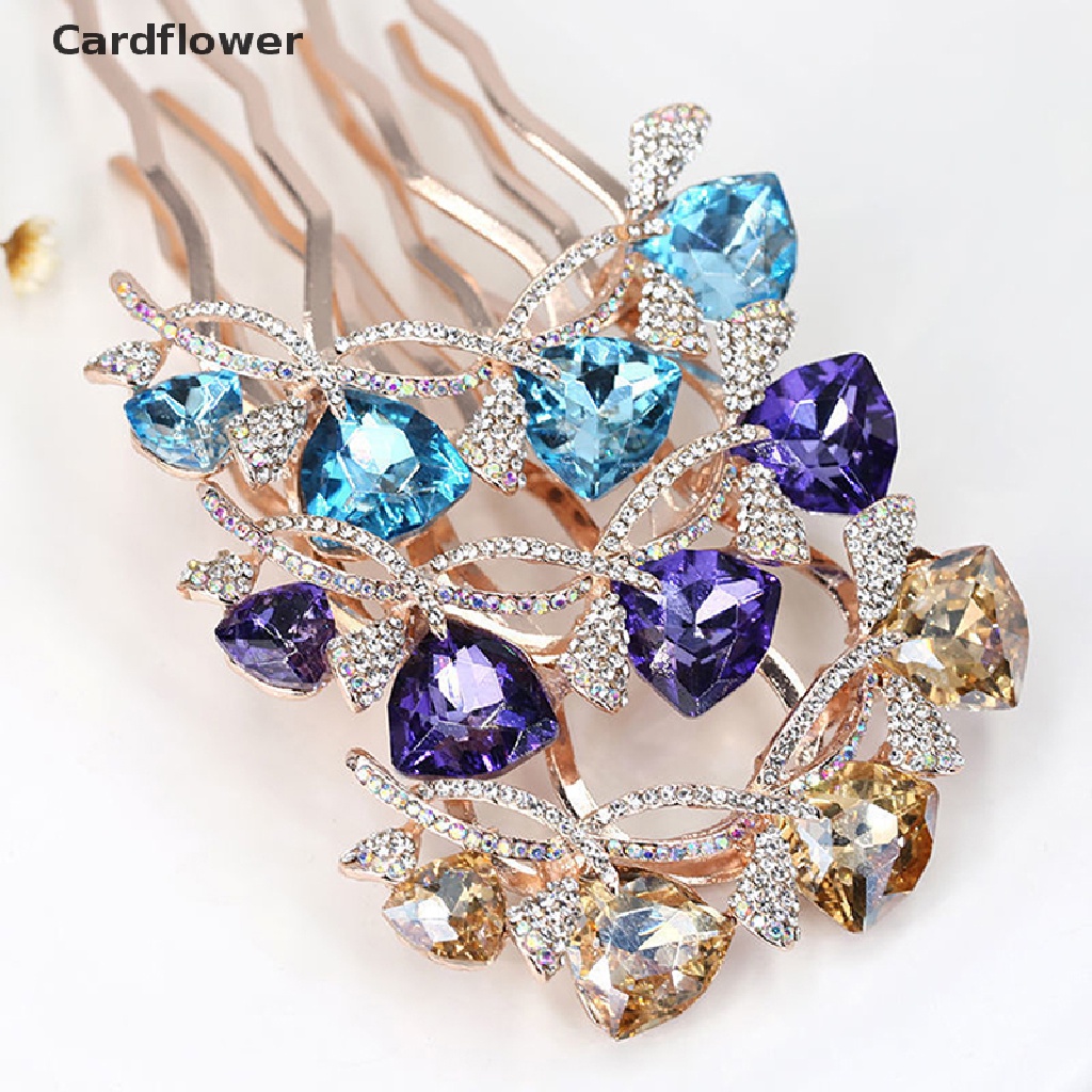 &lt; Cardflower &gt; Lược Cài Tóc Hình Hoa Cho Cô Dâu