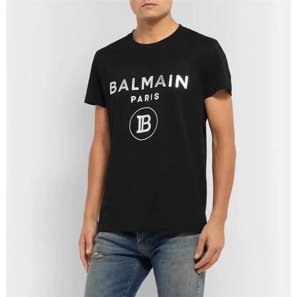 Balmain T-Shirt! Áo Thun Tay Ngắn Thêu Xu Hướng Mới!