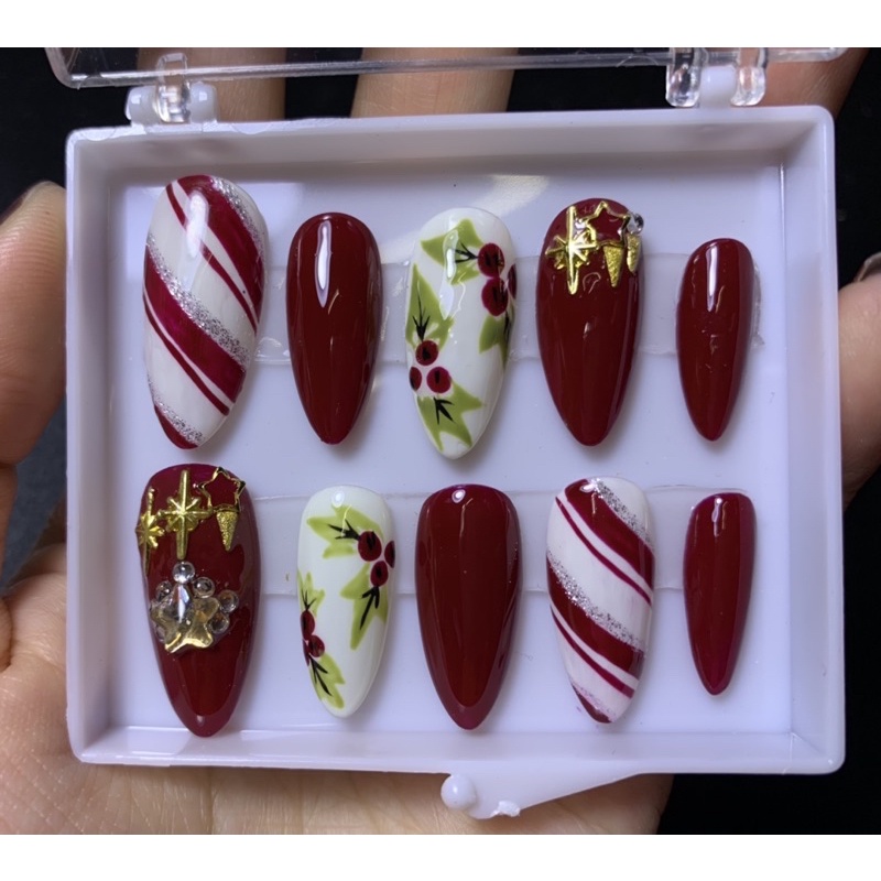 Móng úp sẵn Noel( Nailbox)