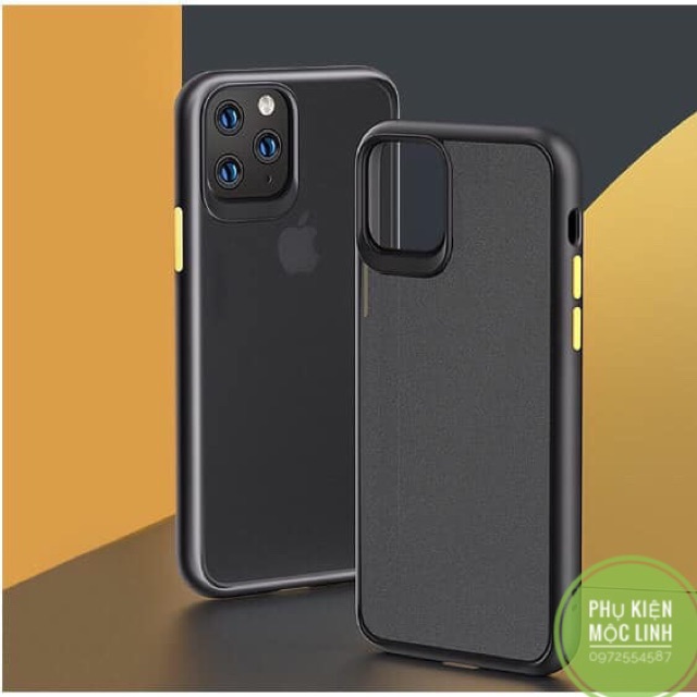 ⚡️CHÍNH HÃNG ROCK SPACE ⚡️ CHỐNG SỐC CHỐNG VA ĐẬP BẢO VỆ CAMERA CHỐNG VÂN TAY LƯNG NHÁM IPHONE 11 / PRO/ MAX