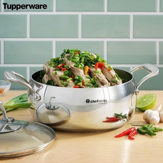 Nồi t chef series casserole 3.8l nắp kính - hàng chính hãng tupperware phân phối tại việt nam