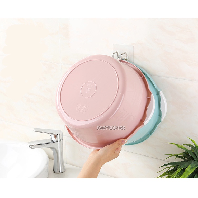 Móc Inox Dán Tường Treo Chậu Nhà Tắm, Treo Đồ Nhà Bếp Hình Chữ L