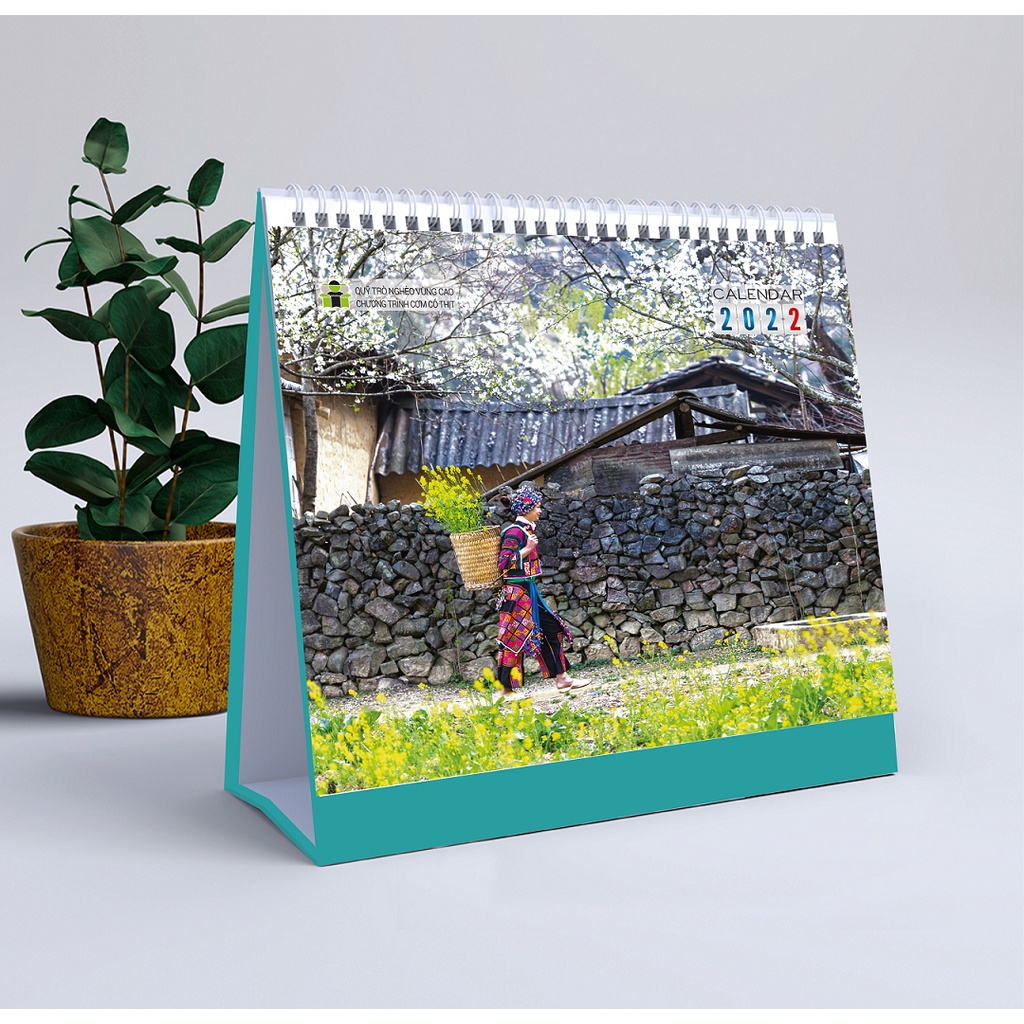 Lịch bàn Phong cảnh Vùng cao 2022 - Lịch Cơm Có Thịt