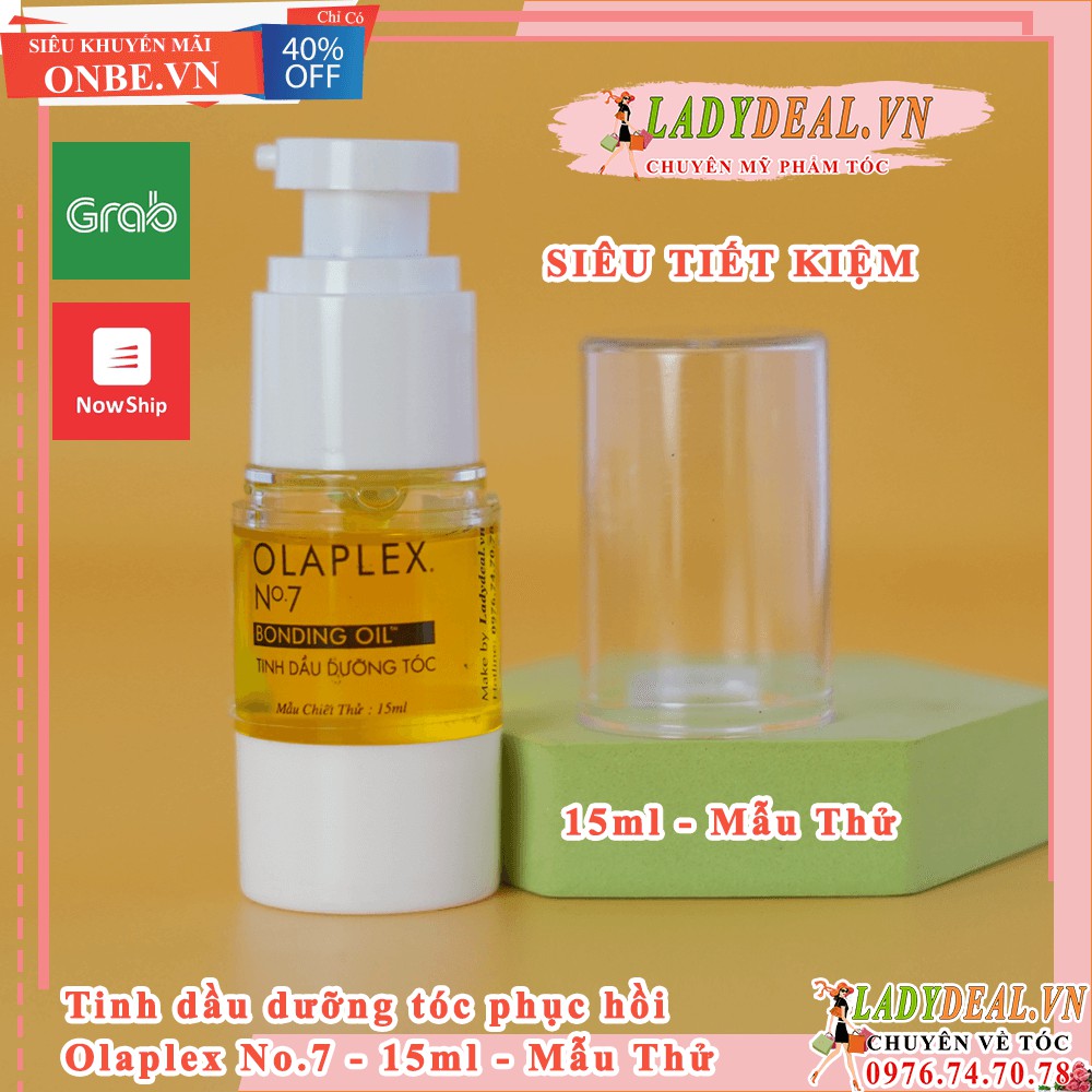 Ladydeal.vn | Mã: Myphamno7 | TINH DẦU DƯỠNG, BẢO VỆ, PHỤC HỒI VÀ TẠO KIỂU TÓC OLAPLEX No.7 BONDING OIL - Đủ Size Test