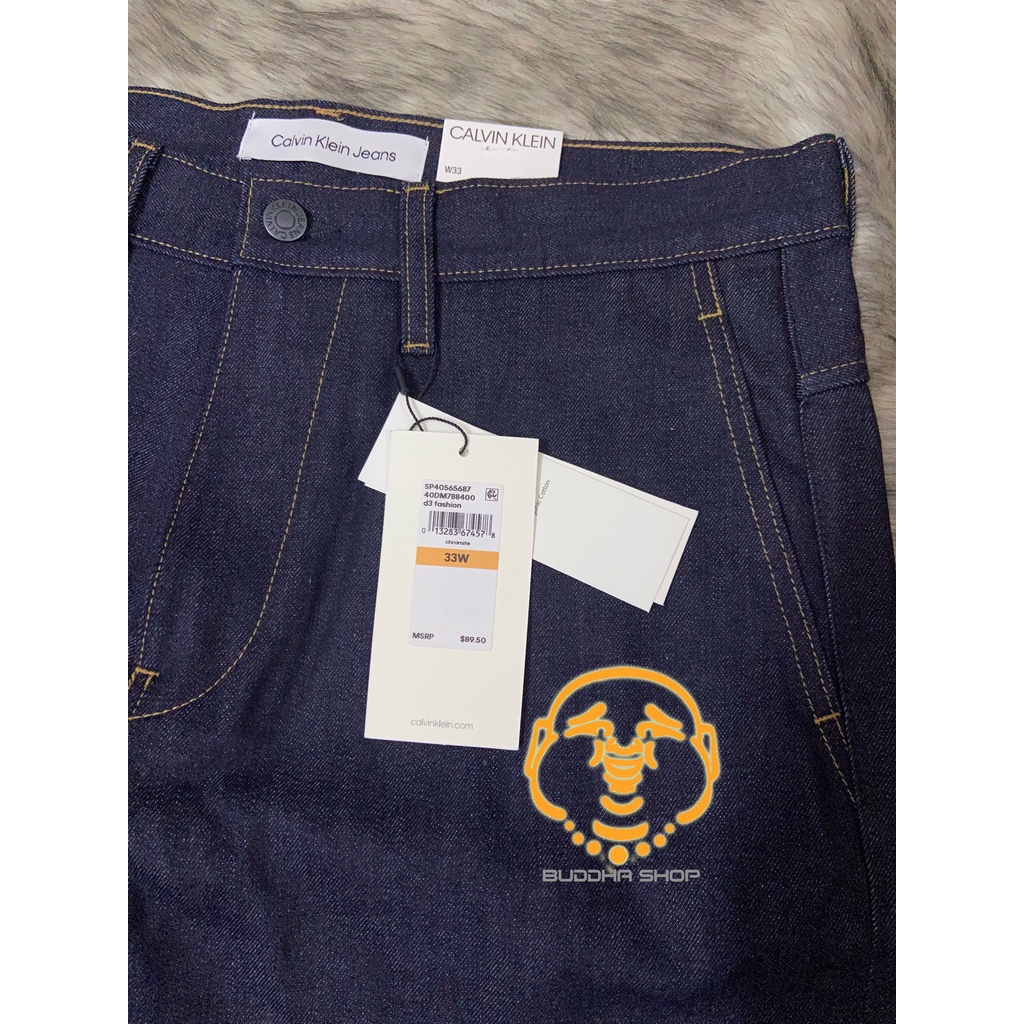 Quần jeans nam CK dáng ống đùi to