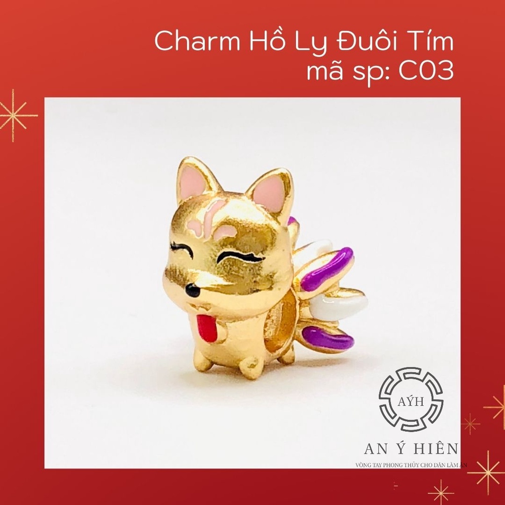 Charm Hồ ly đuôi tím #C03 ( An Ý Hiên)