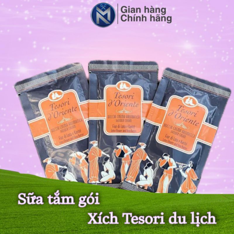 Gói sữa tắm Tesori O'drient hương Hoa sen_ cấu trúc 03 tầng hương thơm | WebRaoVat - webraovat.net.vn