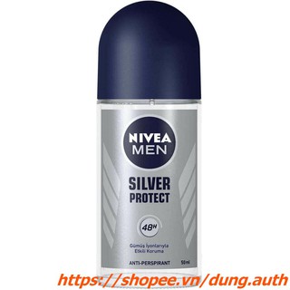 Lăn Khử Mùi Nivea Nam 50ml Phân Tử Bạc