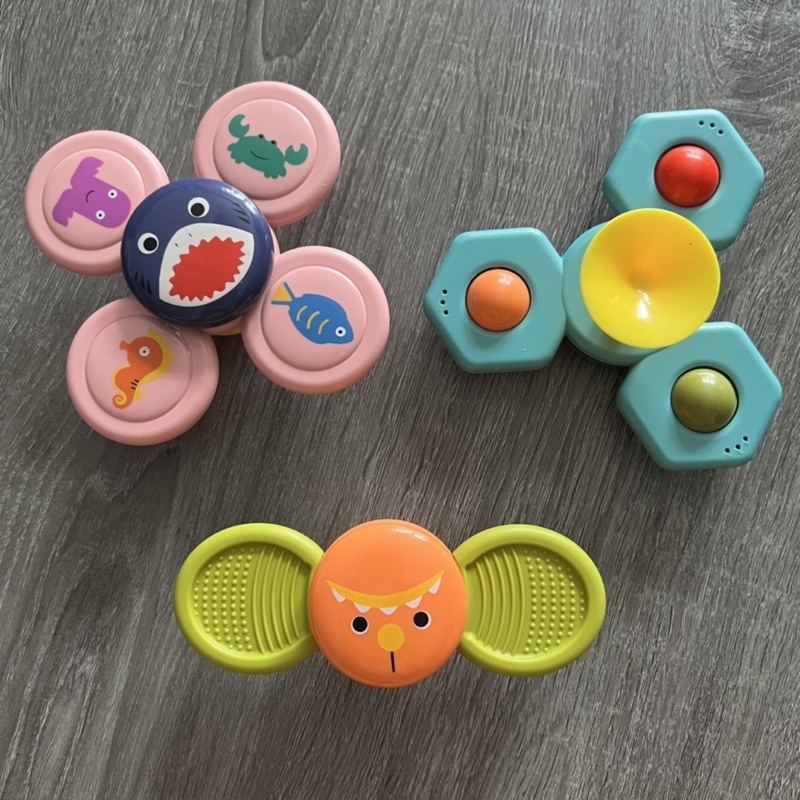 Con quay Spinner cute Hoạt hoạ đáng yêu dán tường chống nước đồ chơi cho bé khi tắm xả Stress giảm áp lực
