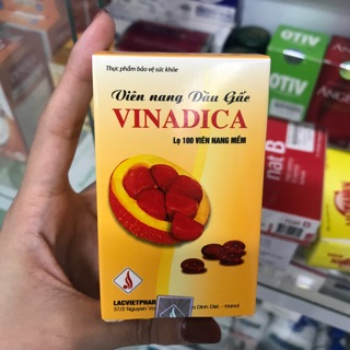 Viên dầu gấc Vinadica- Lọ 100 viên