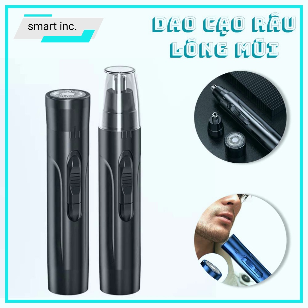Máy Cạo Râu Điện Mini Máy Cắt Tỉa Lông Mũi Sạc Điện Không Đau