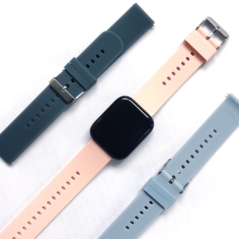 Dây Cao Su Mềm 20mm Chống Nước Cho Đồng Hồ Samsung Galaxy Watch 42mm/active 40 44 Mm /Amazfit GTS/ GTR 42mm
