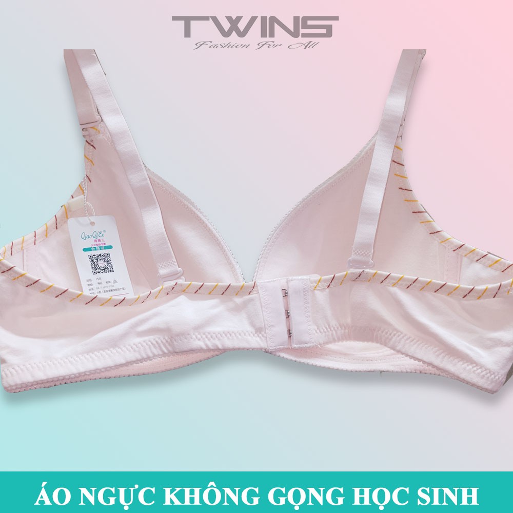 Áo ngực không gọng nữ SDBebe chất cotton mút ép vừa mềm mịn thấm hút mồ hôi in hình búp bê cho học sinh cấp 2, cấp 3