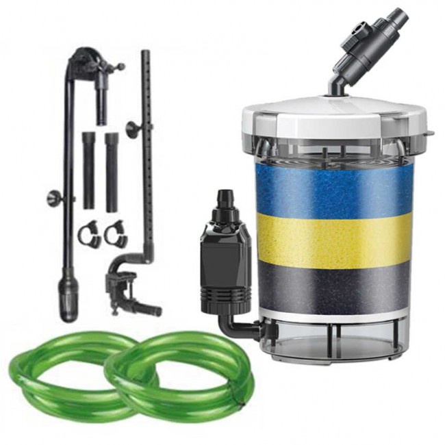 Máy lọc phụ Sunsun HW 604B có bơm cho bể thủy sinh