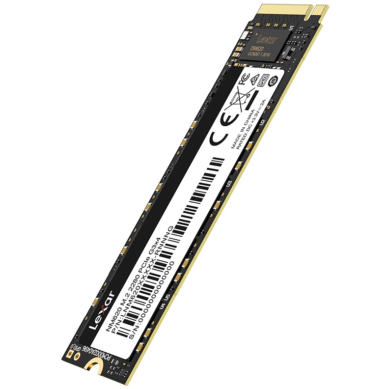 Ổ cứng SSD M2 PCIe Lexar NM620 256GB 512GB NVMe 2280 Gen 3x4- Bảo hành 3 năm