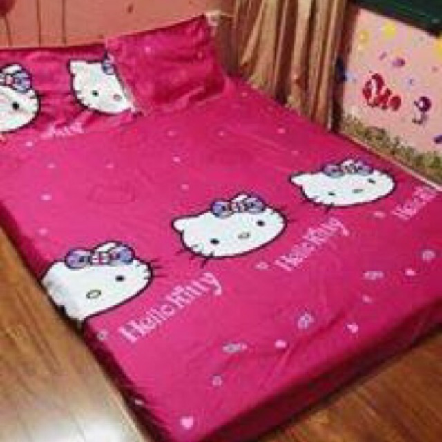 Bộ ga 2m2x2m kèm 2 vỏ gối cotton nhung