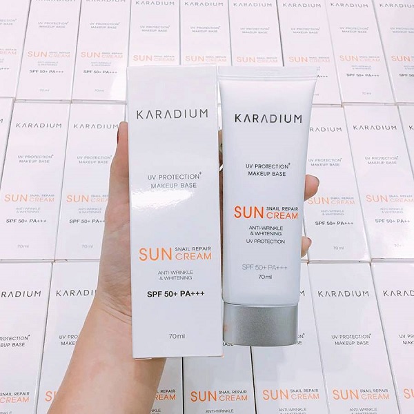 Kem chống nắng Karadium Snail Repair 70ml SPF50+ PA+++