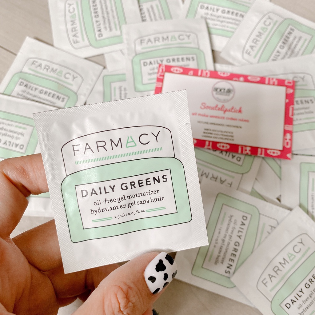 Sample Kem dưỡng ẩm kiềm dầu FARMACY Daily Greens oil-free gel moisturize