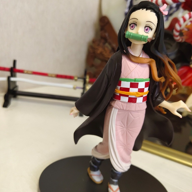 mô hình Kimetsu no yaiba - Mô hình Thanh Gươm Diệt Quỷ Nezuko cao 17cm bằng PVC cao cấp (Có clip, ảnh thật)