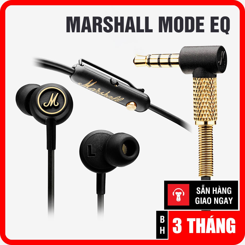 Tai Nghe Cao Cấp Marshall Mode EQ 1.1 - Chân 3.5mm, Âm Thanh Đỉnh Cao