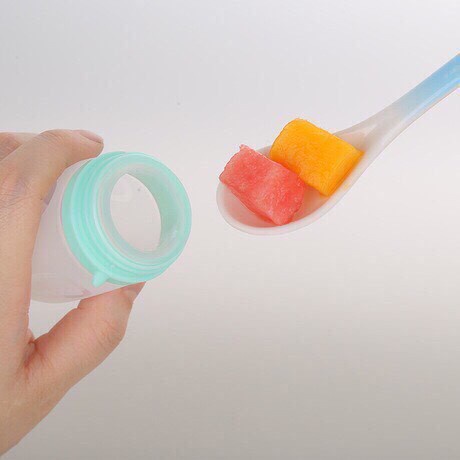 bình thìa ăn dặm silicon cho bé, Chính hãng V-coool